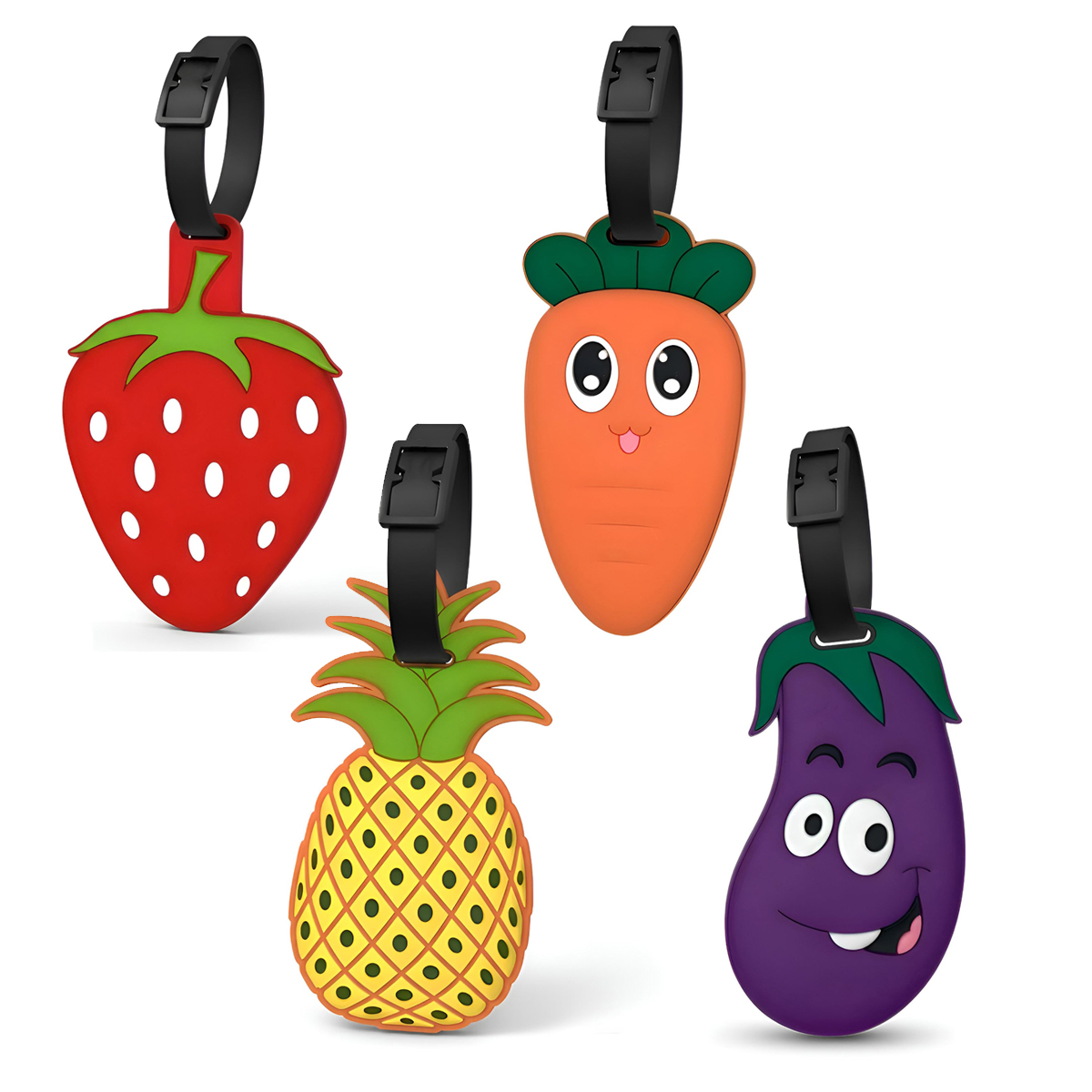 Travel Accessories Sale - Strawberry Eggplant Carrot Pineapple Luggage Tag