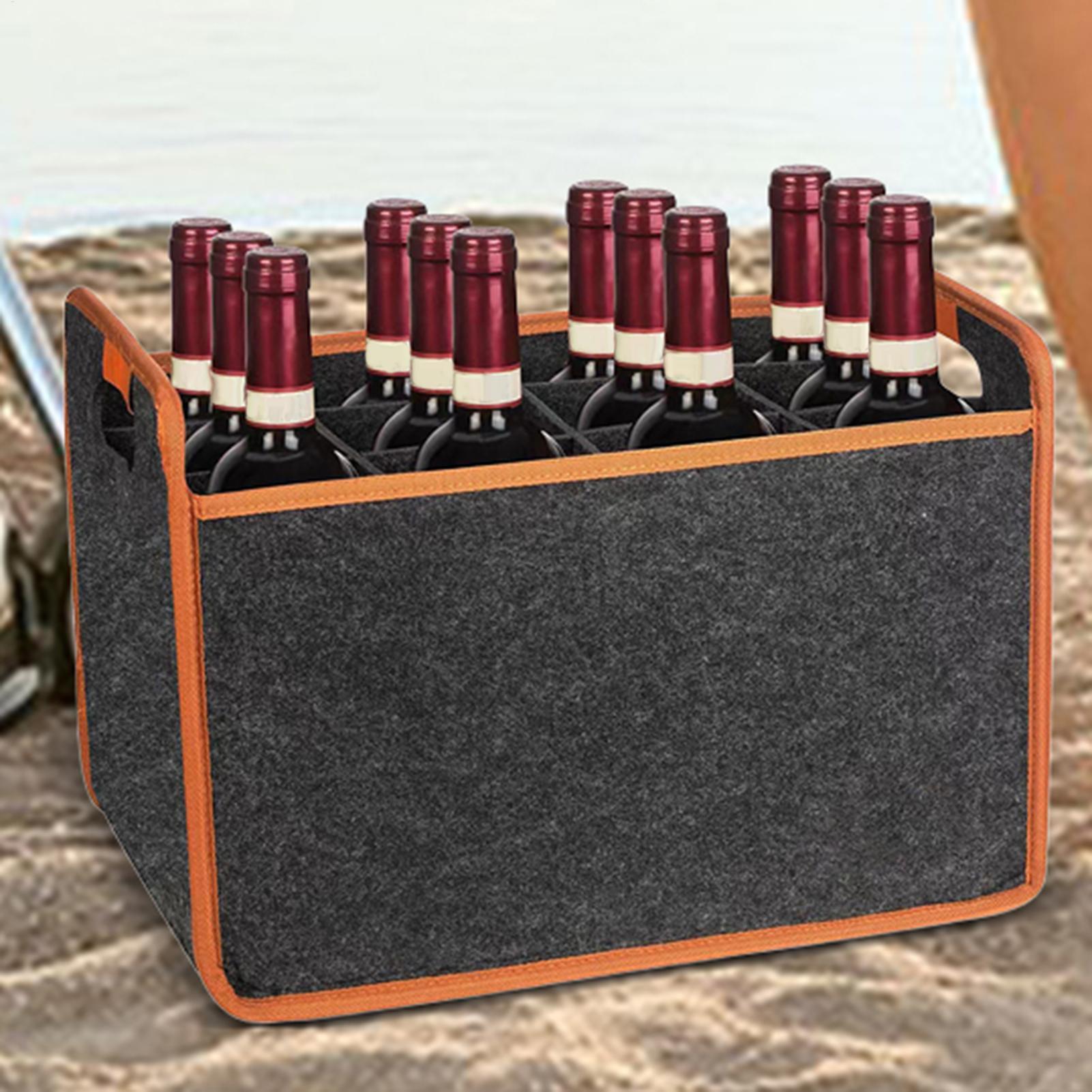 Travel Accessories Wholesale - Wine Travel Bag 12-Bottle Felt Wine