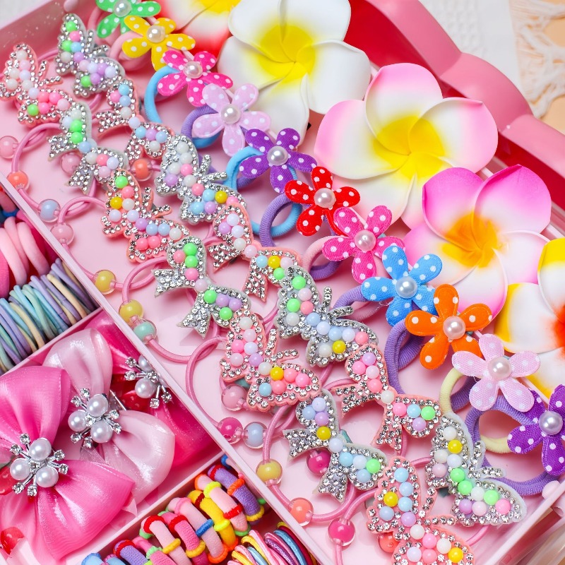 546Pcs Bow High Elastic Hair A - Travel Accessories For 4 Year Old review and price