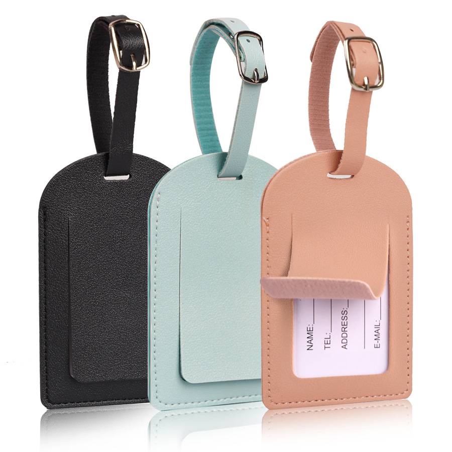 Women Men Luggage Tags PU Leat - Travel Accessories Sale review and price