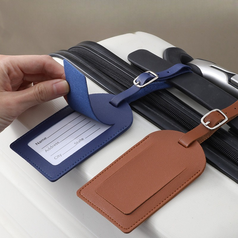Women Men Luggage Tags PU Leat - Travel Accessories Sale review and price