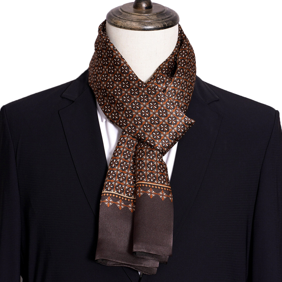 New Men's Stripe Silk Scarf Ho - Travel Accessories Sale review and price