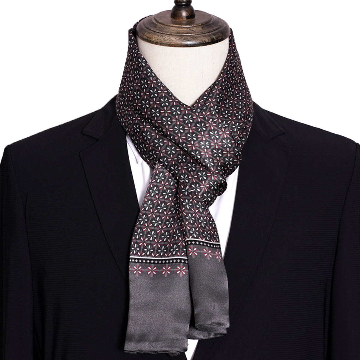 New Men's Stripe Silk Scarf Ho - Travel Accessories Sale review and price
