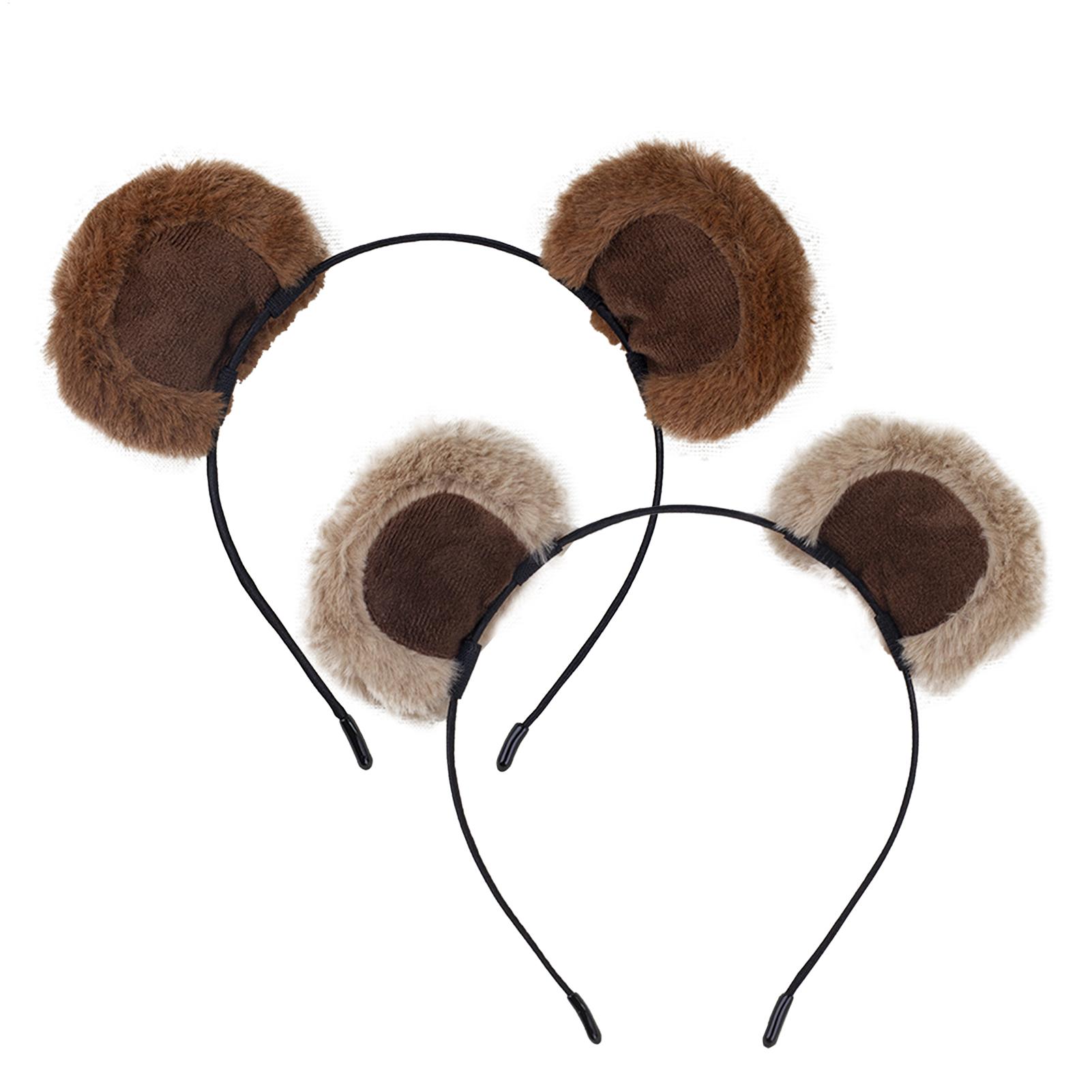 Plush Bear Ear Headbands Soft  - Travel Accessories For 4 Year Old review and price