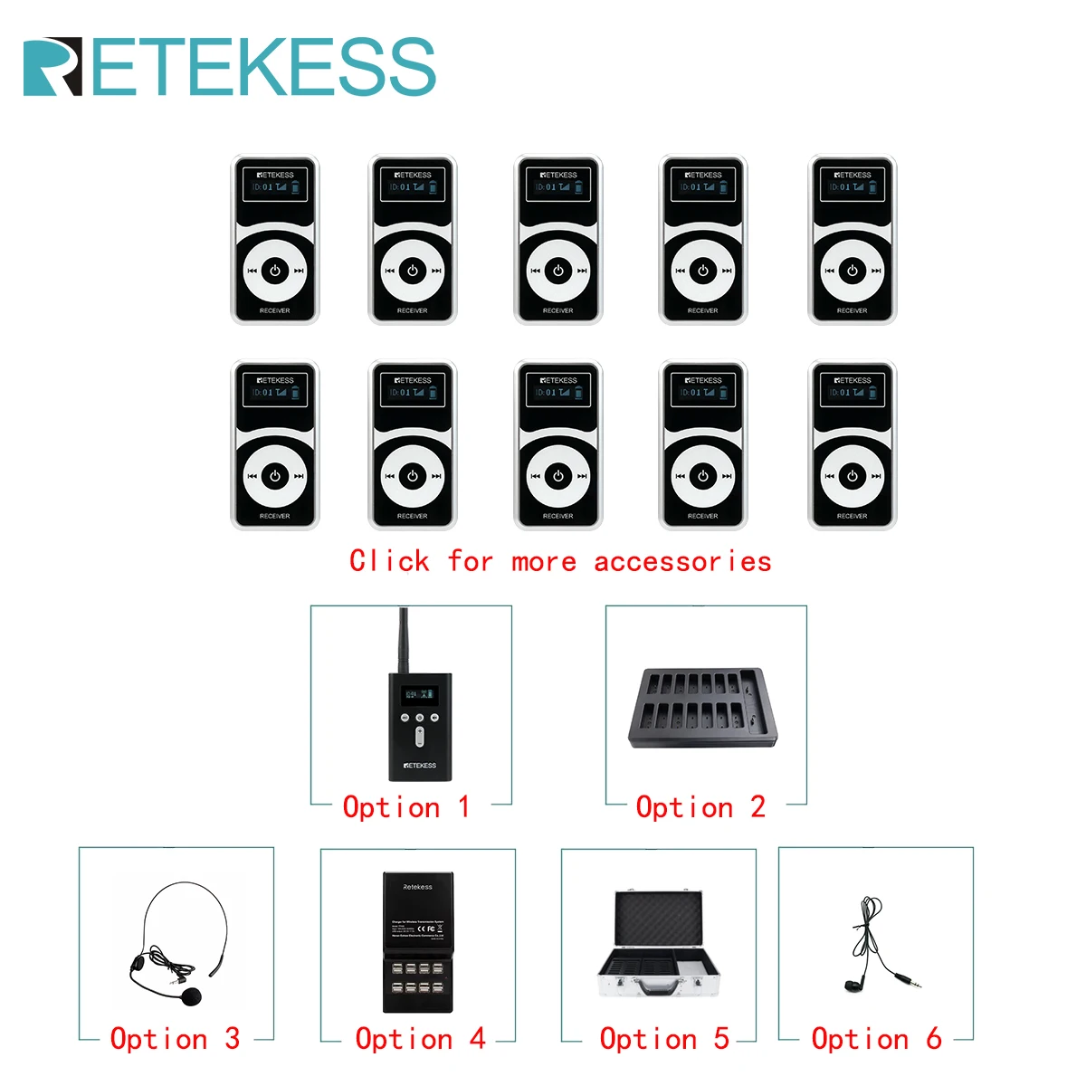 RETEKESS T130P T131P Tour Guid - Travel Accessories Guide review and price