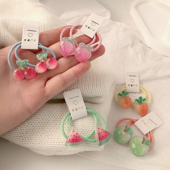 Kids Carrot Hair Ties 5 Pair N - Travel Accessories For 4 Year Old review and price