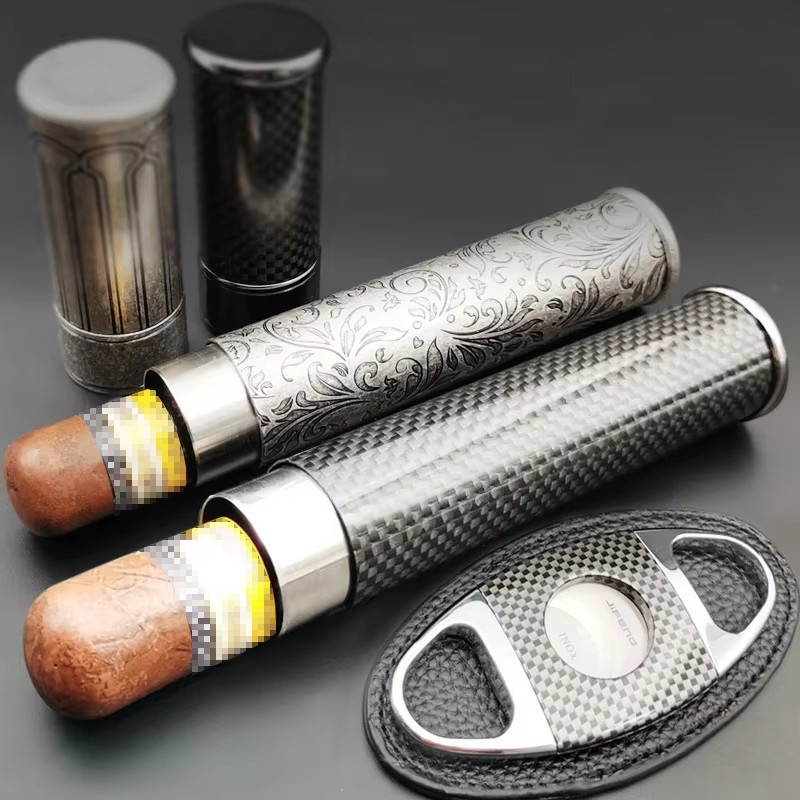 Classic Carbon fiber Cigar Tub - Travel Accessories Youtube review and price