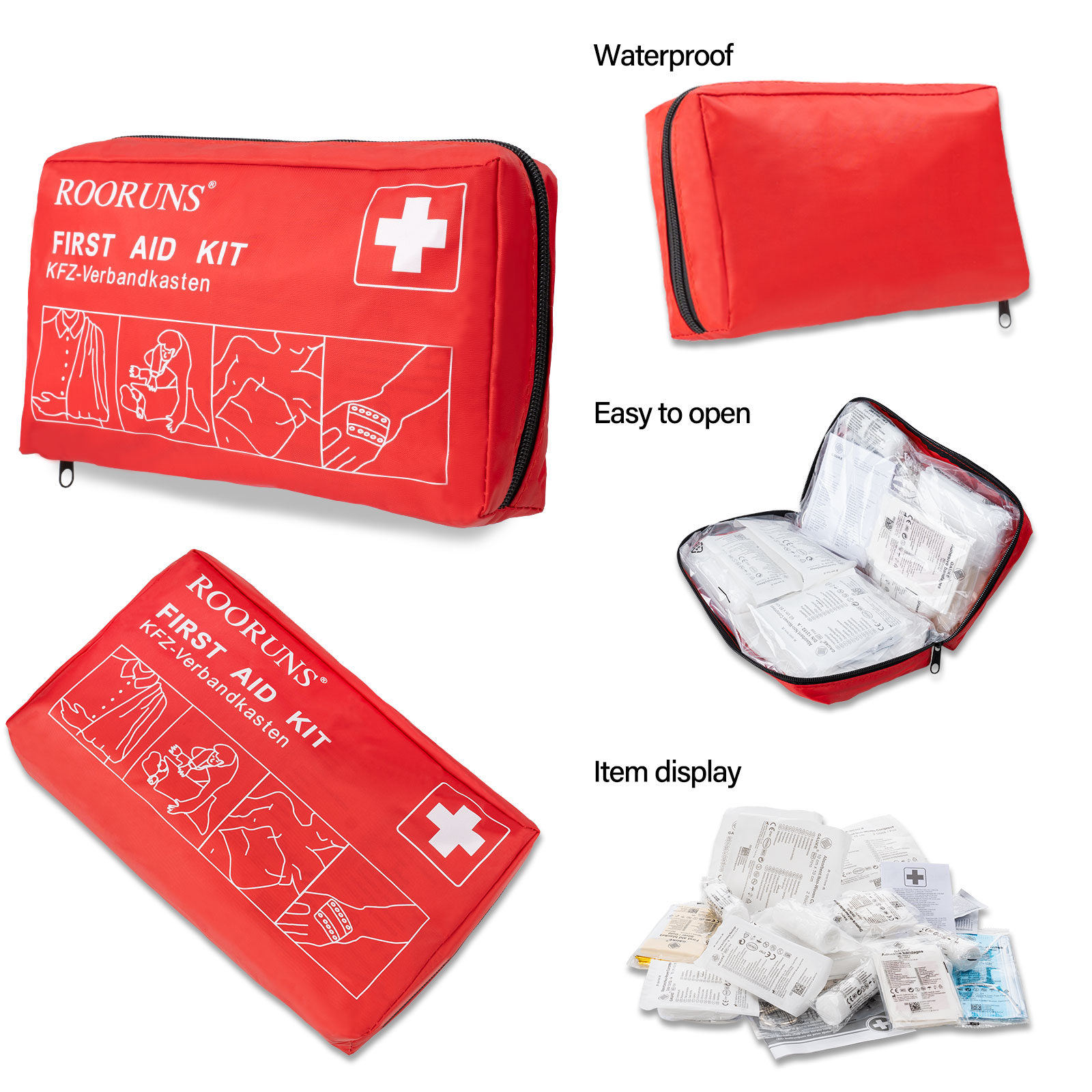 ROORUNS Portable First Aid Kit - First Aid Travel Kit review and price