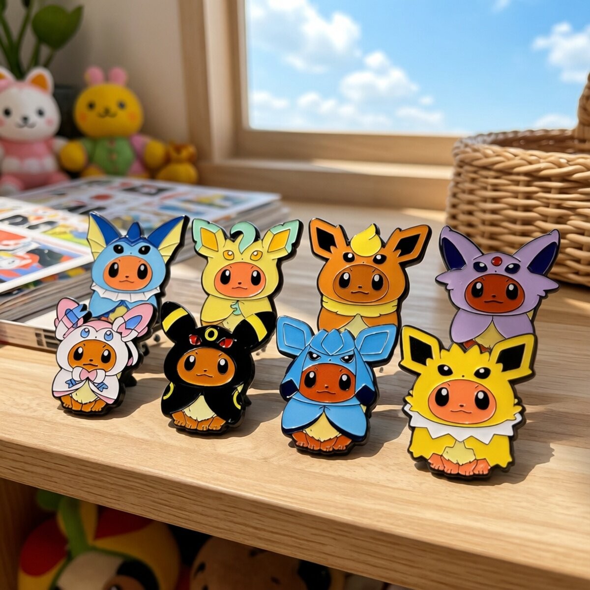 Kawaii Pokemon Anime Eevee Cos - Travel Accessories In Japan review and price