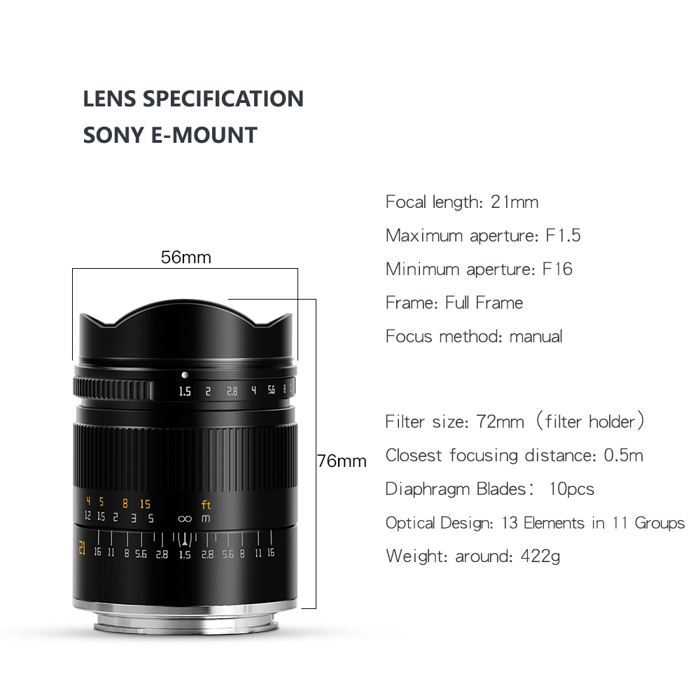 TTArtisan 21mm F1.5 Full Frame - Travel Accessories Inc review and price