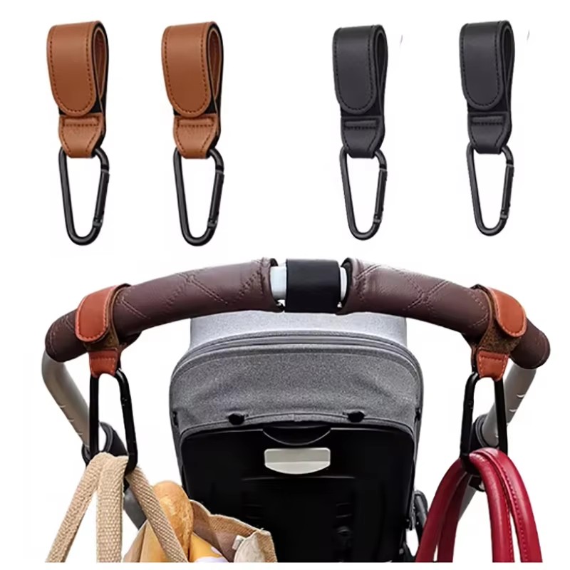Baby Stroller Hook Fashion PU  - Travel Accessories For 4 Year Old review and price