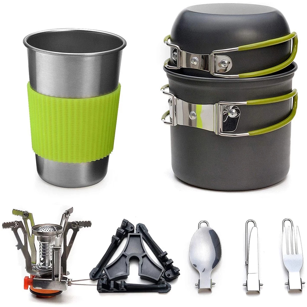 Camping Cookware Kit with Stov - Travel Kitchen Accessories review and price
