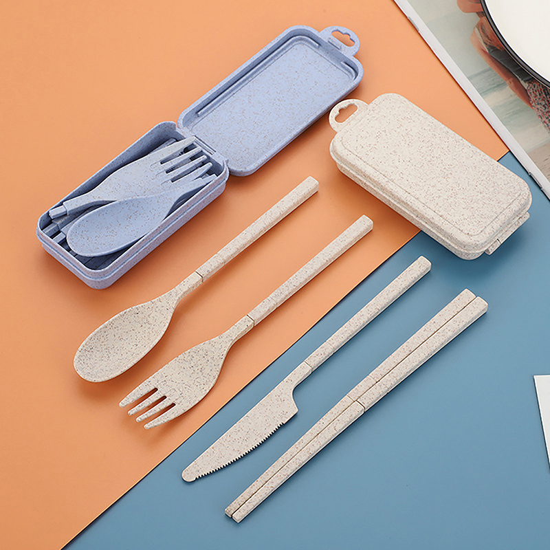 Portable Wheat Straw Fork Cutl - Travel Kitchen Accessories review and price